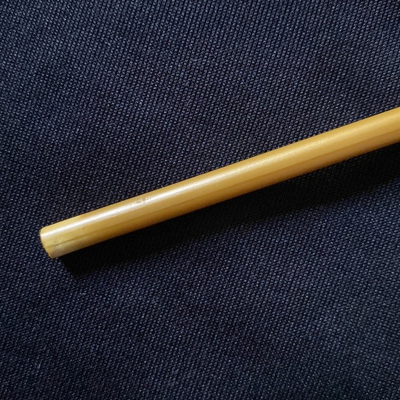 Tiny plastic golden flag staff - Picture 3 of 6